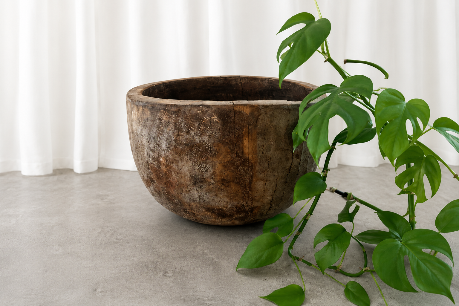 Vintage Wooden Wabi Sabi Naga