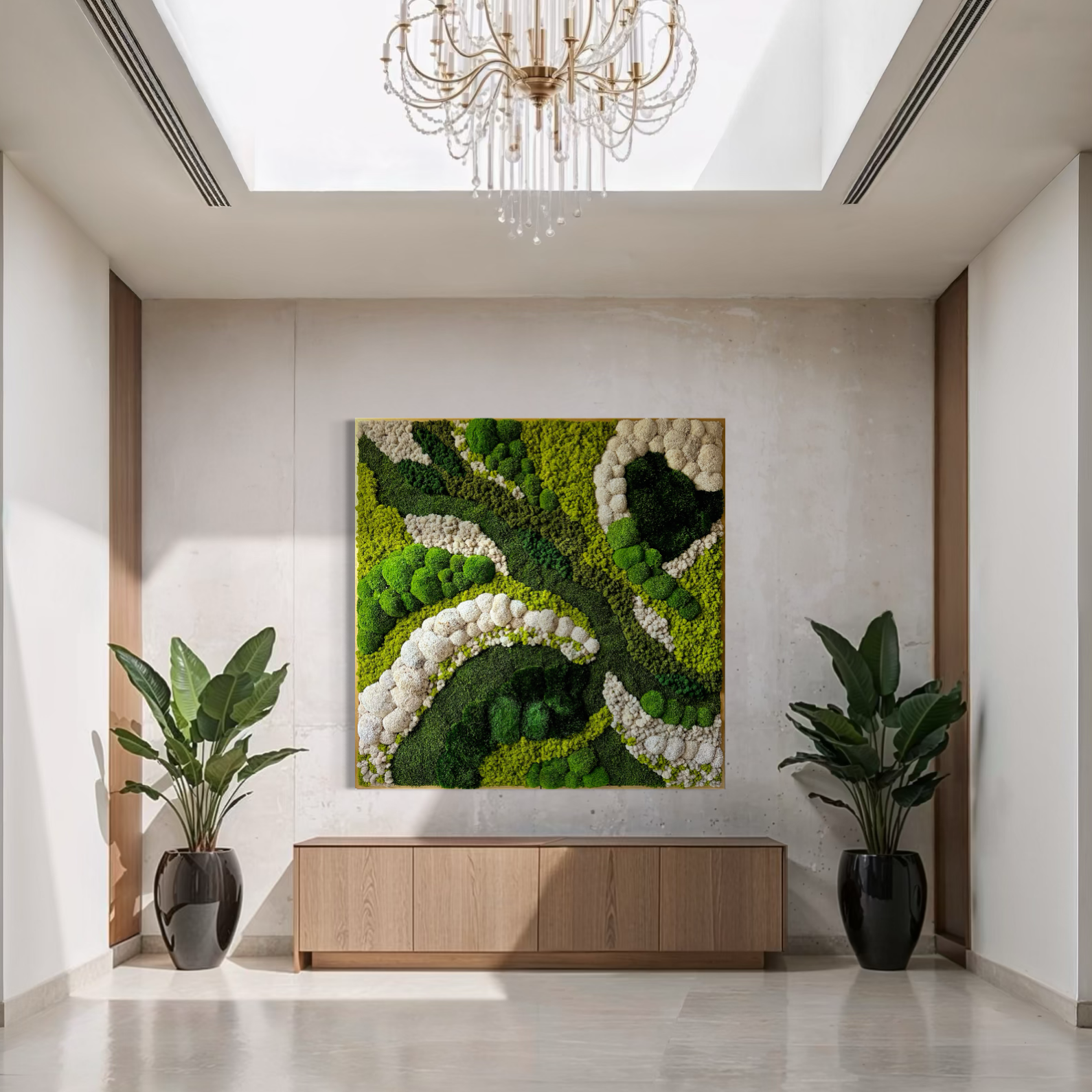 Modern Preserved Moss Wall Art - Caliza