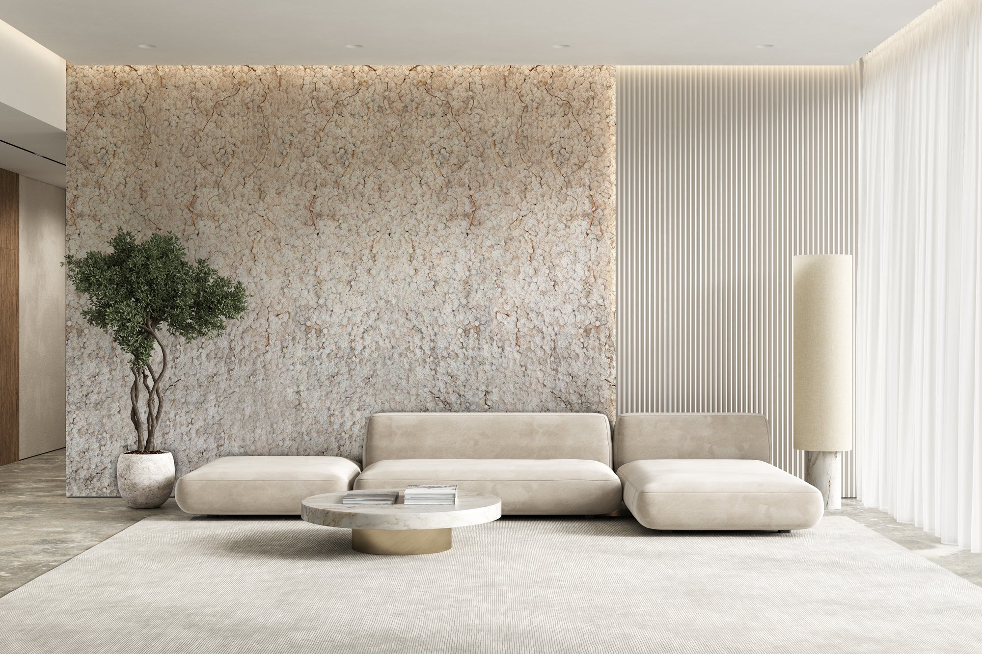 Textured panel (Ivory)