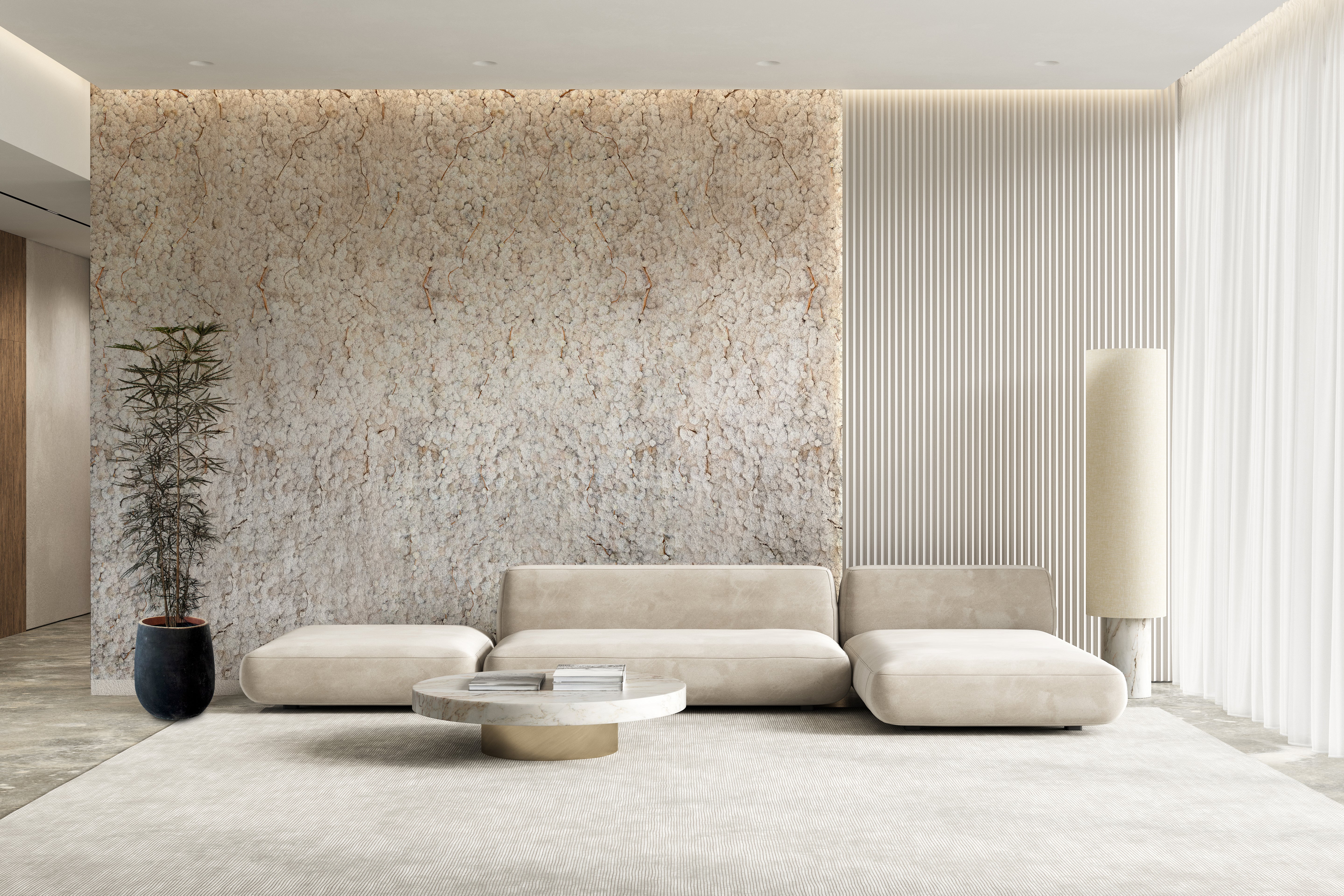Textured panel (Ivory)