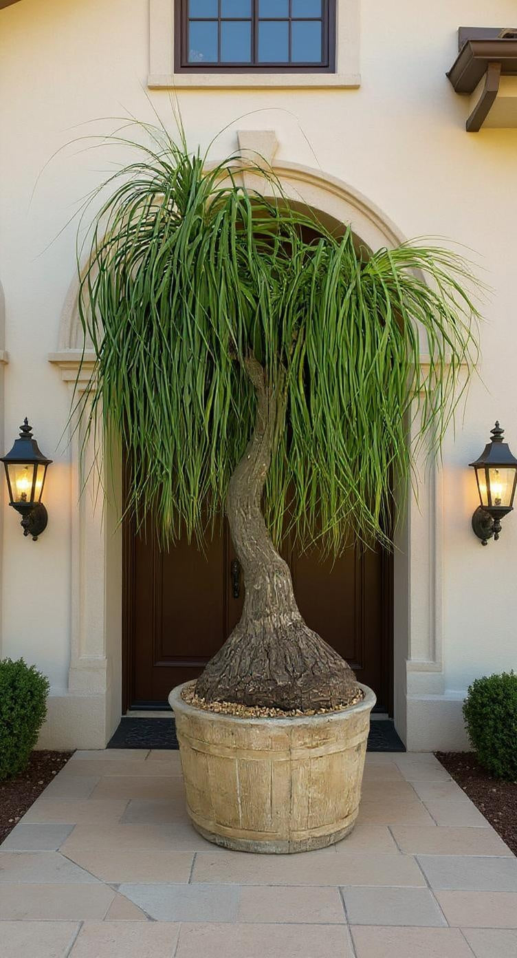 Ponytail palm (Beaucarnea recurvata)