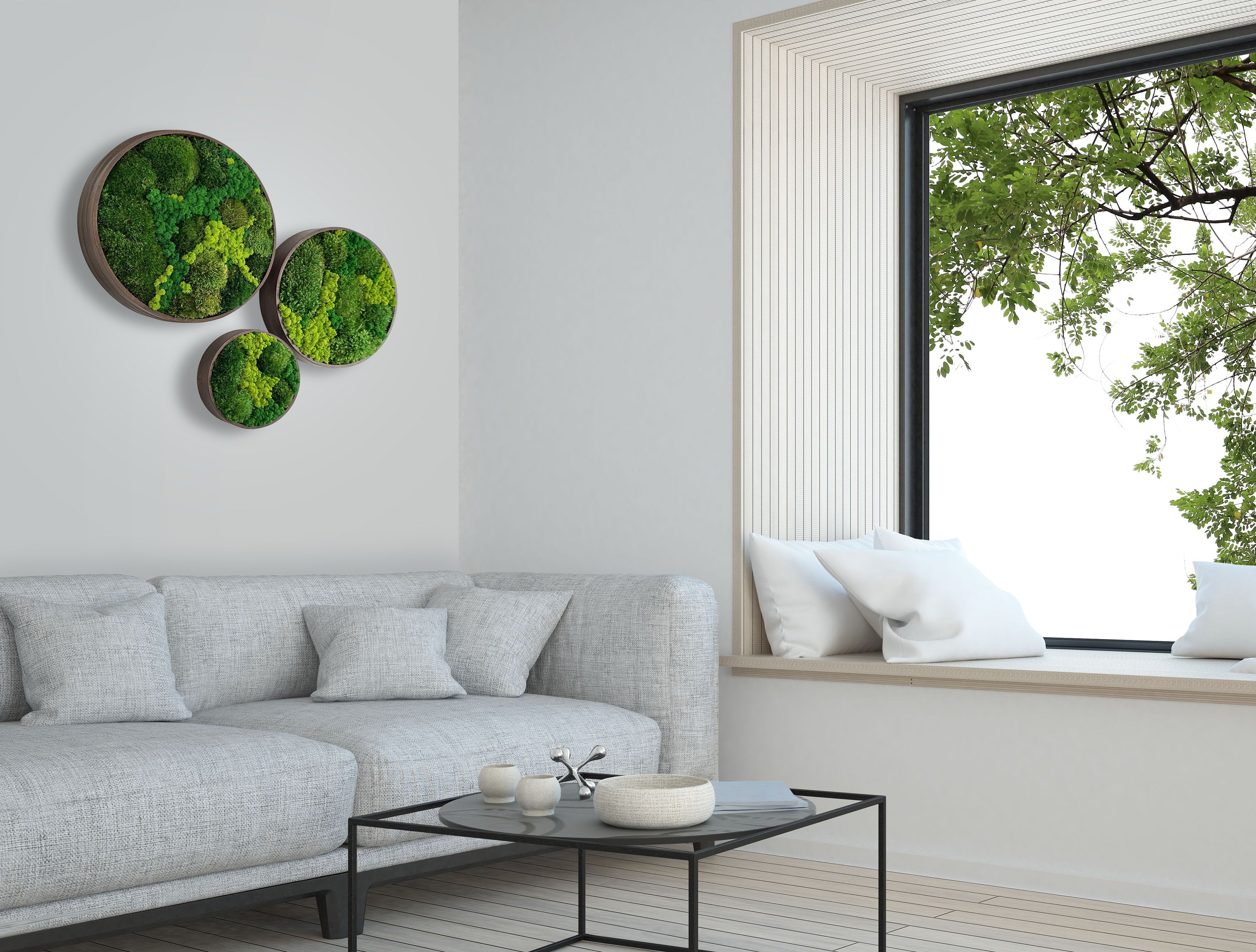 Moss wall art. Moss wall. Moss frame. Preserved moss. No maintenance