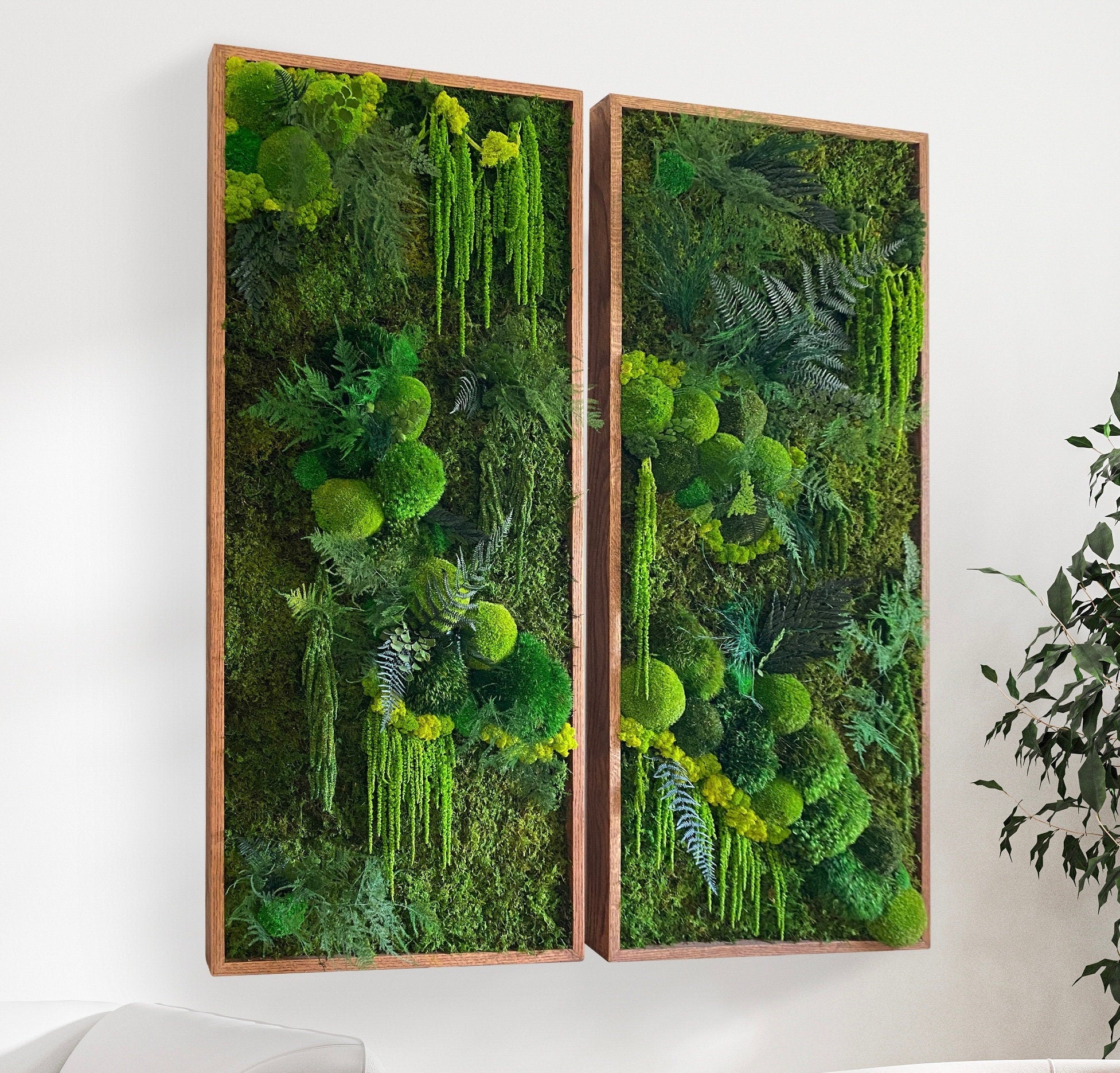 Moss Wall Art. Moss Art. Preserved Moss. Living wall. Plant wall decor