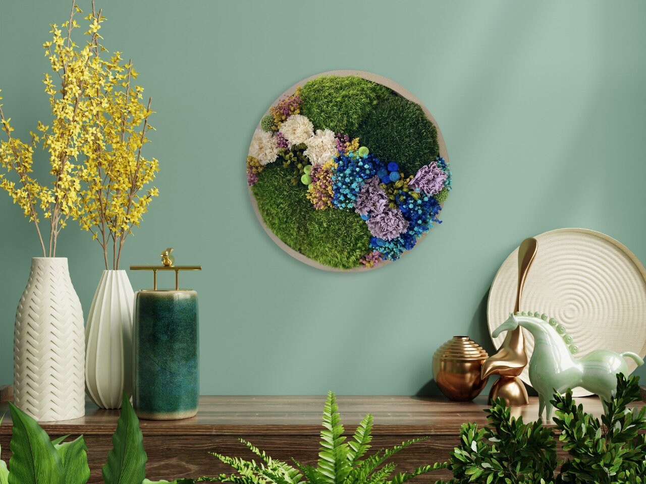 Moss wall art. Moss Wall. Preserved moss Art. Living wall