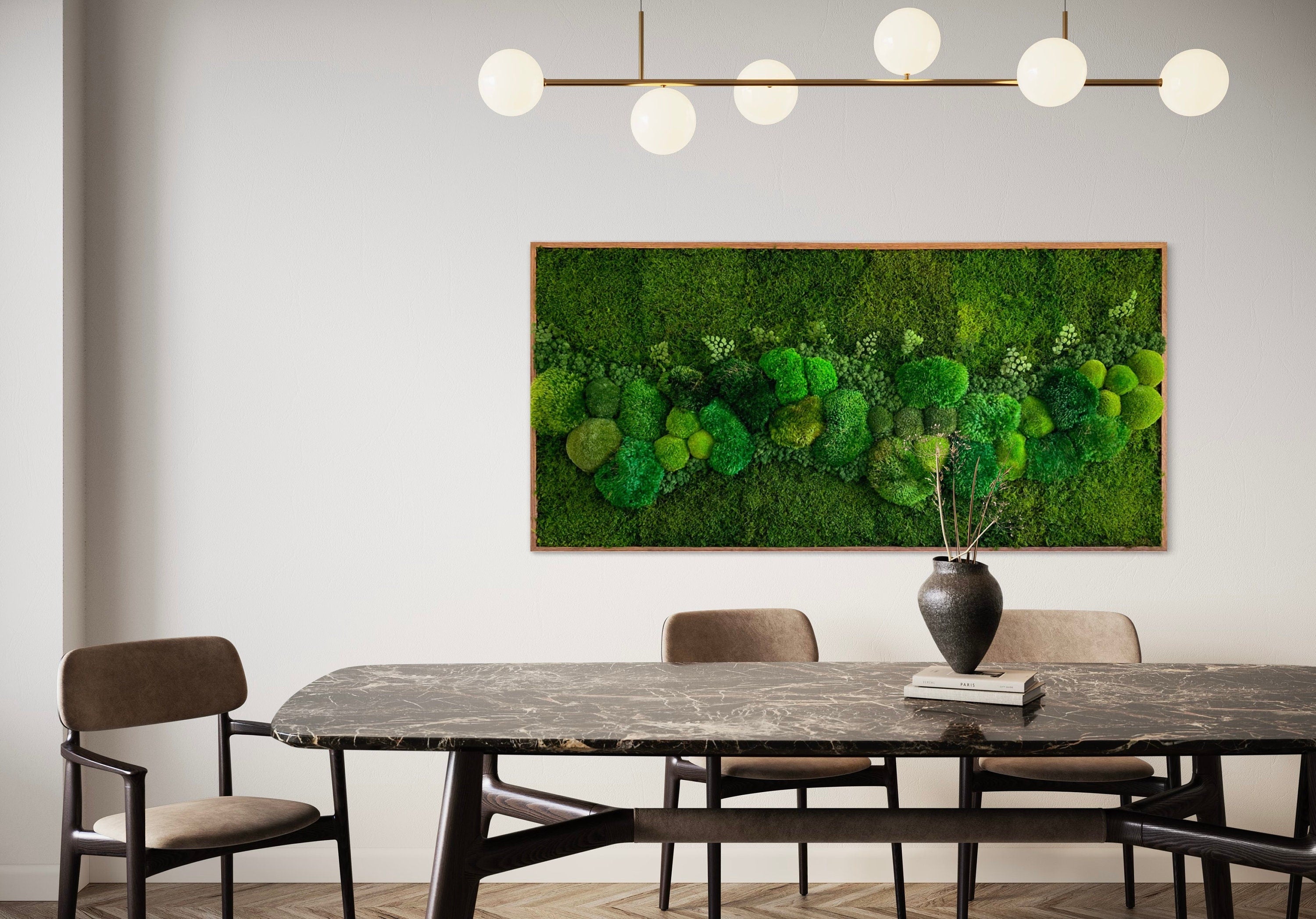 Moss wall art. Preserved Moss decor. Plant wall. Moss art. Large Statement Moss Art