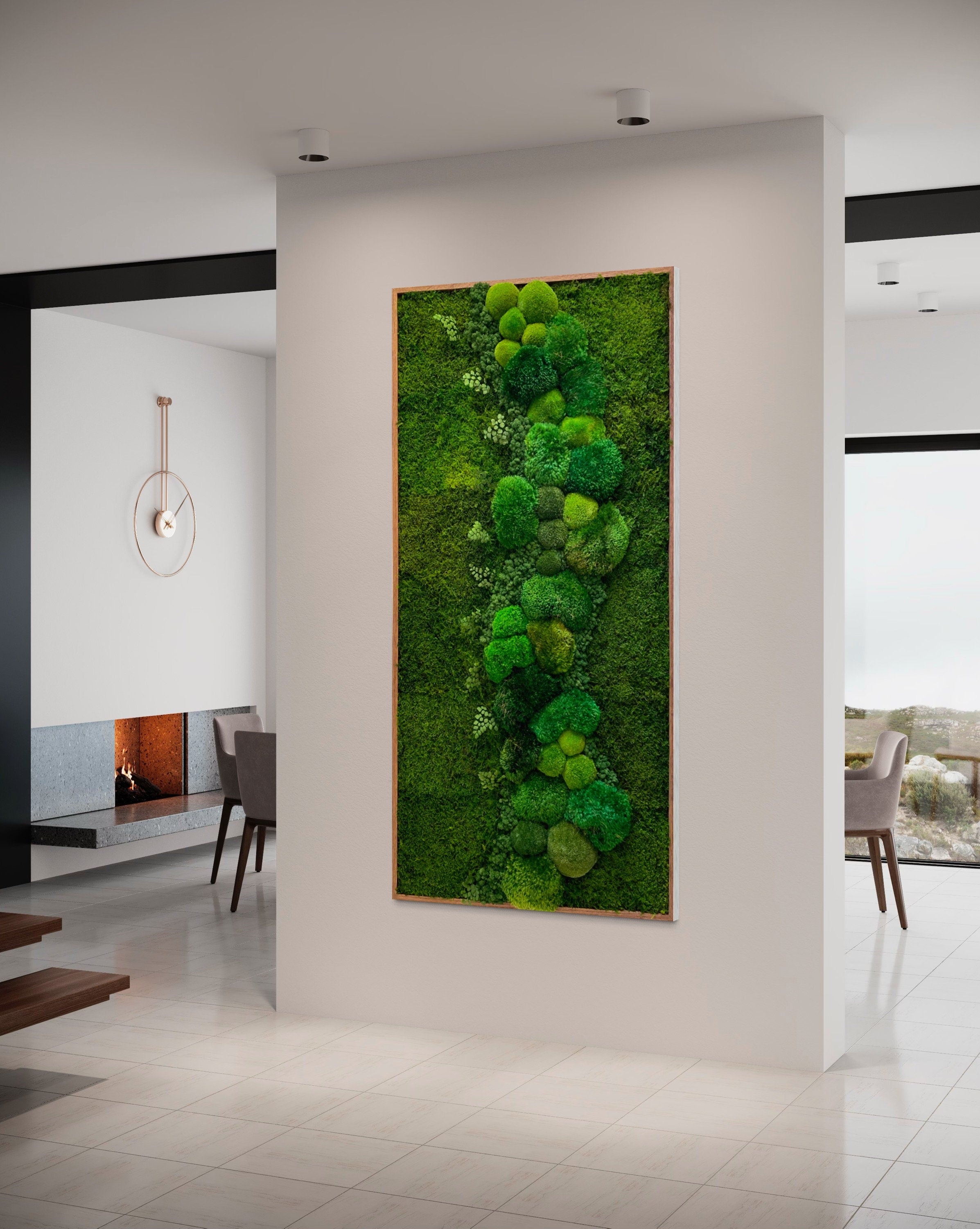 Moss wall art. Preserved Moss decor. Plant wall. Moss art. Large Statement Moss Art