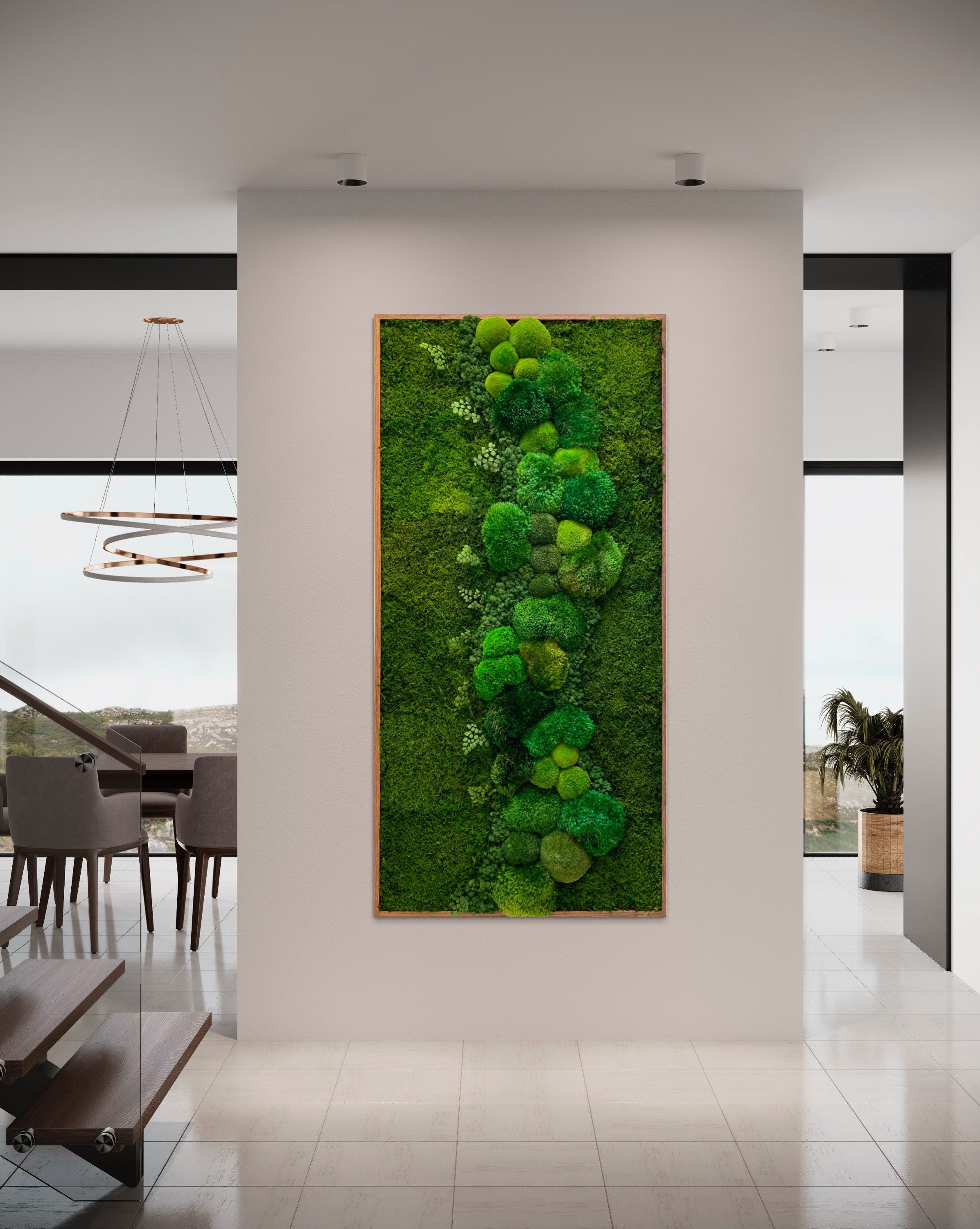 Moss wall art. Preserved Moss decor. Plant wall. Moss art. Large Statement Moss Art