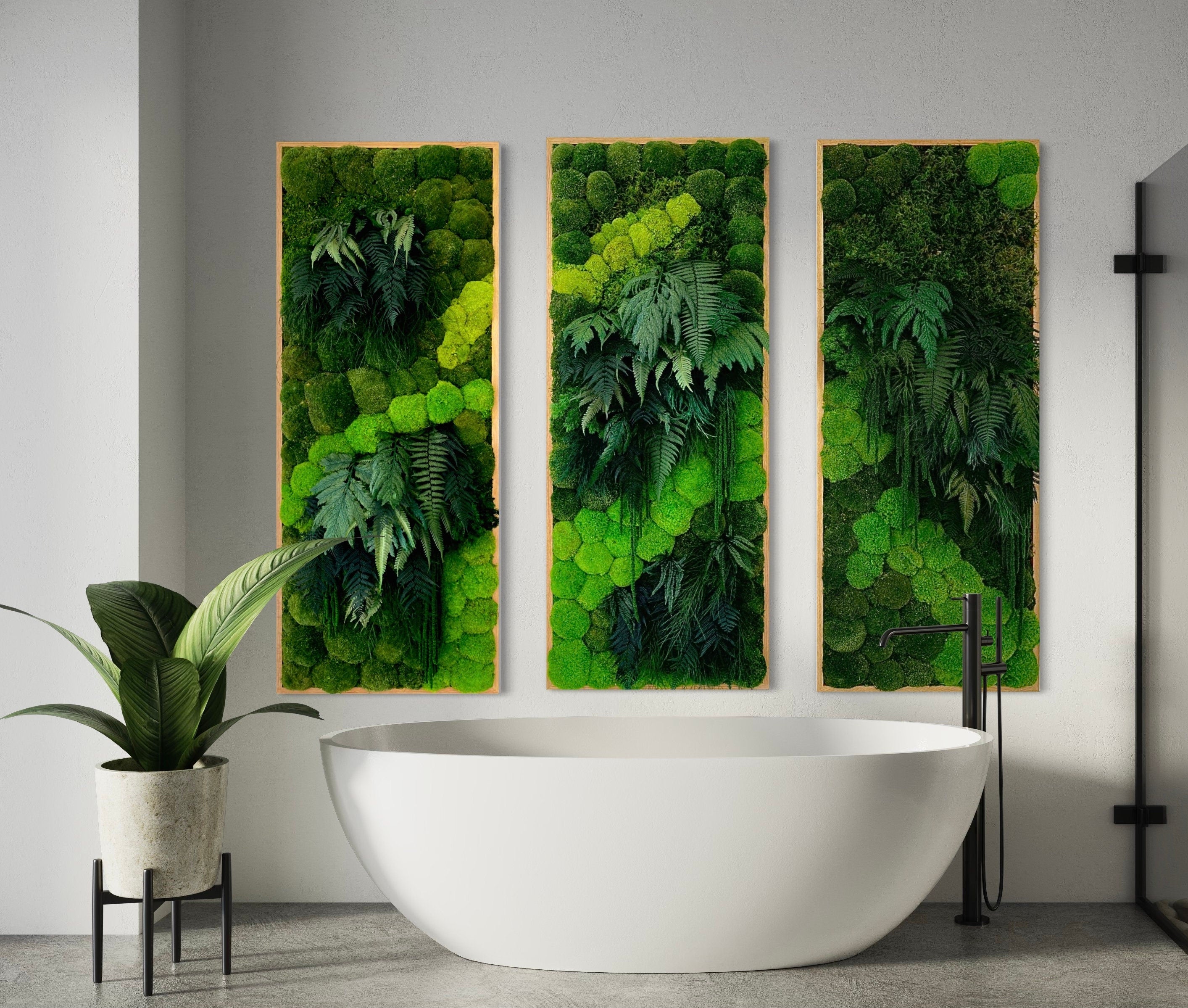 Custom Moss Wall. Living Plant Wall. Preserved Moss Art. Custom Art Work