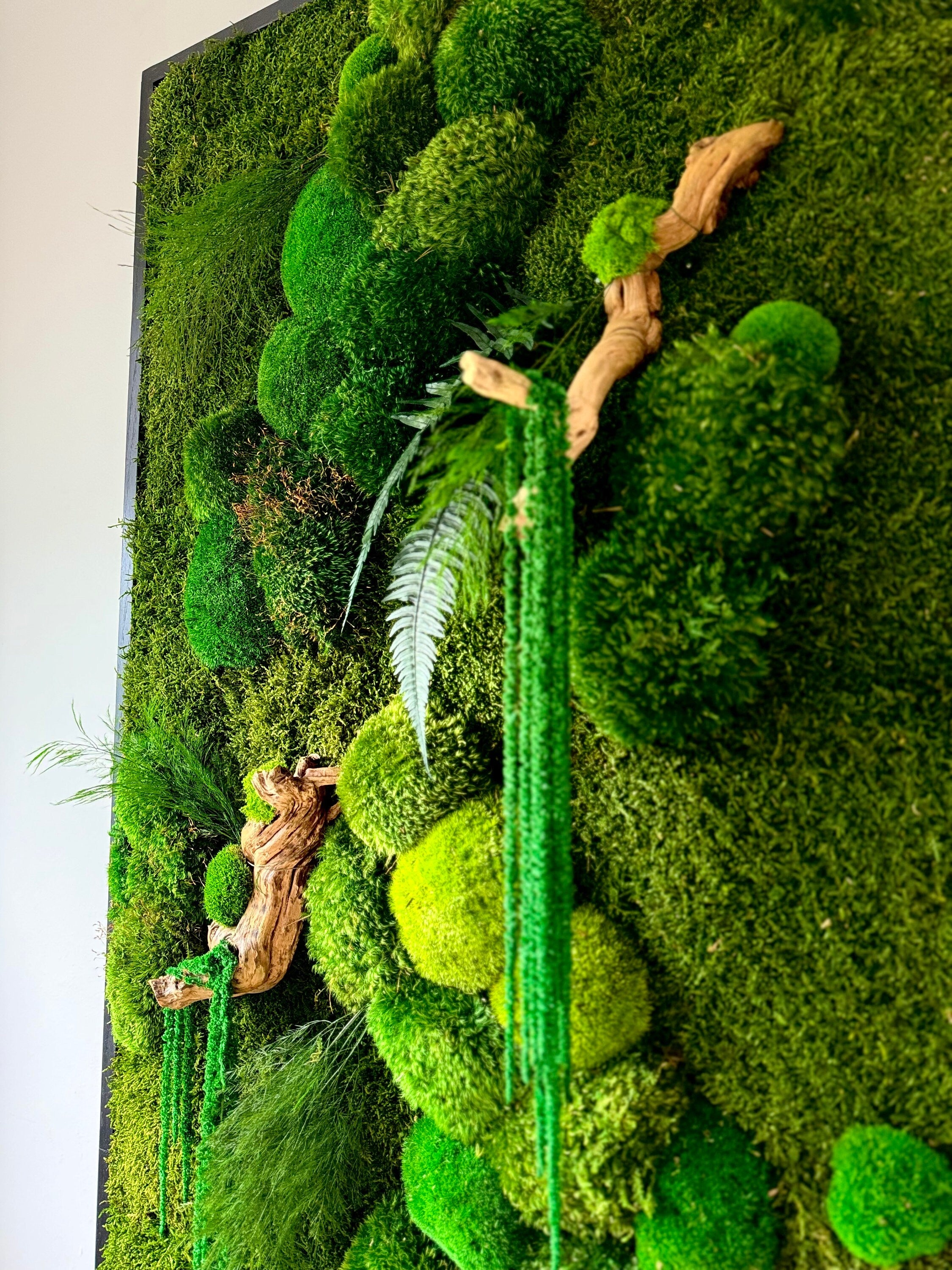 Moss wall art. Preserved Moss decor. Plant wall. Moss art. Statement Art