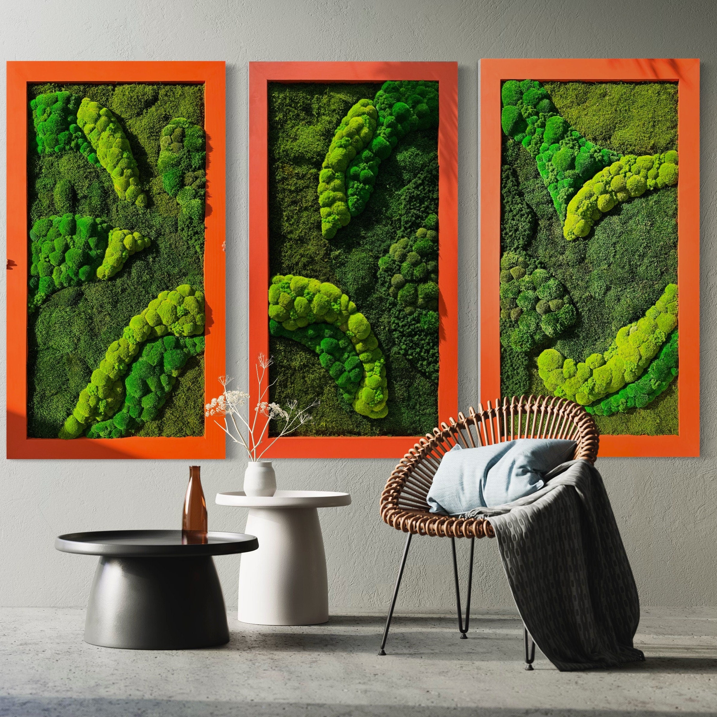 Custom Moss Wall - Custom Living Wall - Preserved Moss - Custom Moss Art