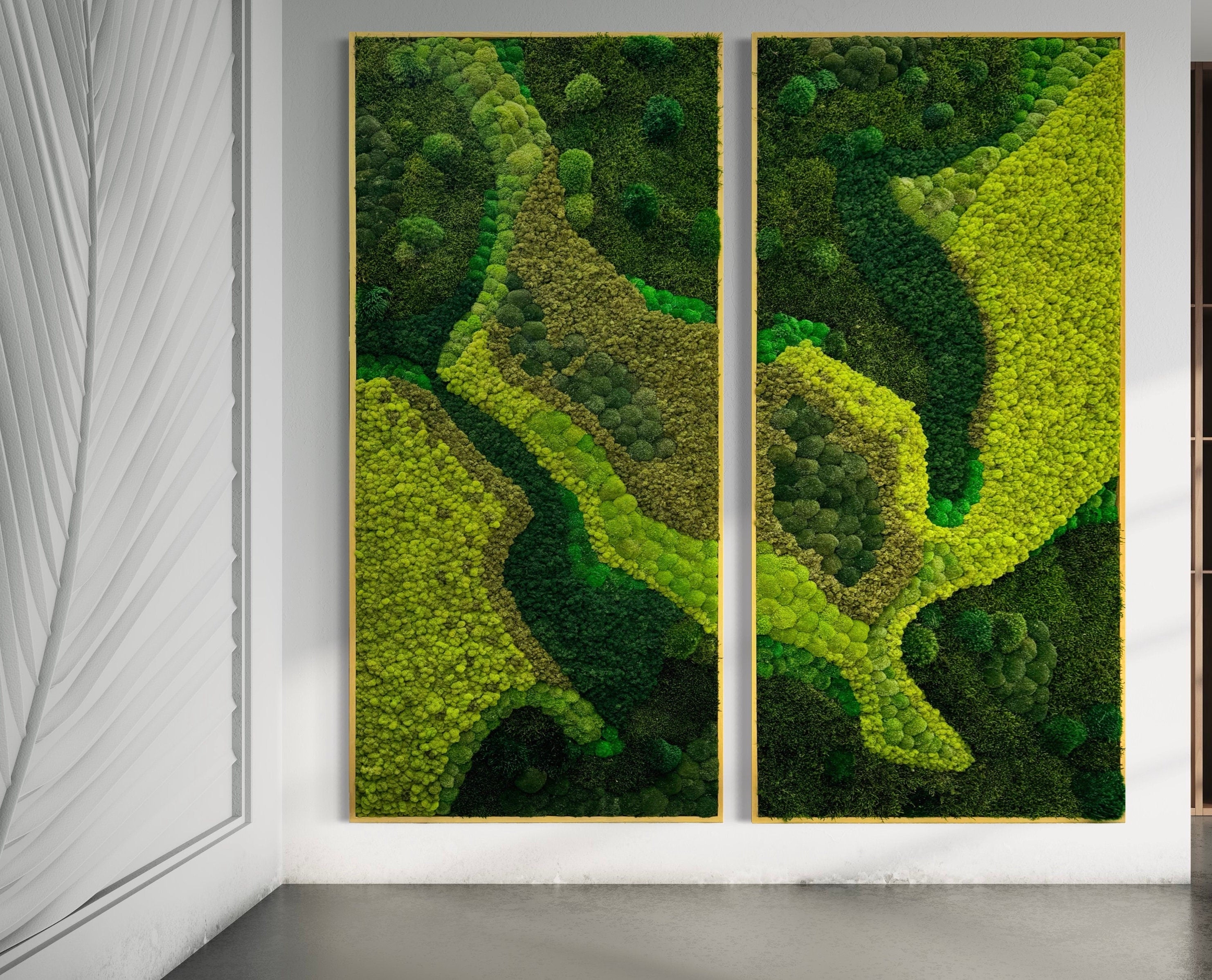 Custom Moss Wall - Custom Living Wall - Preserved Moss - Custom Moss Art