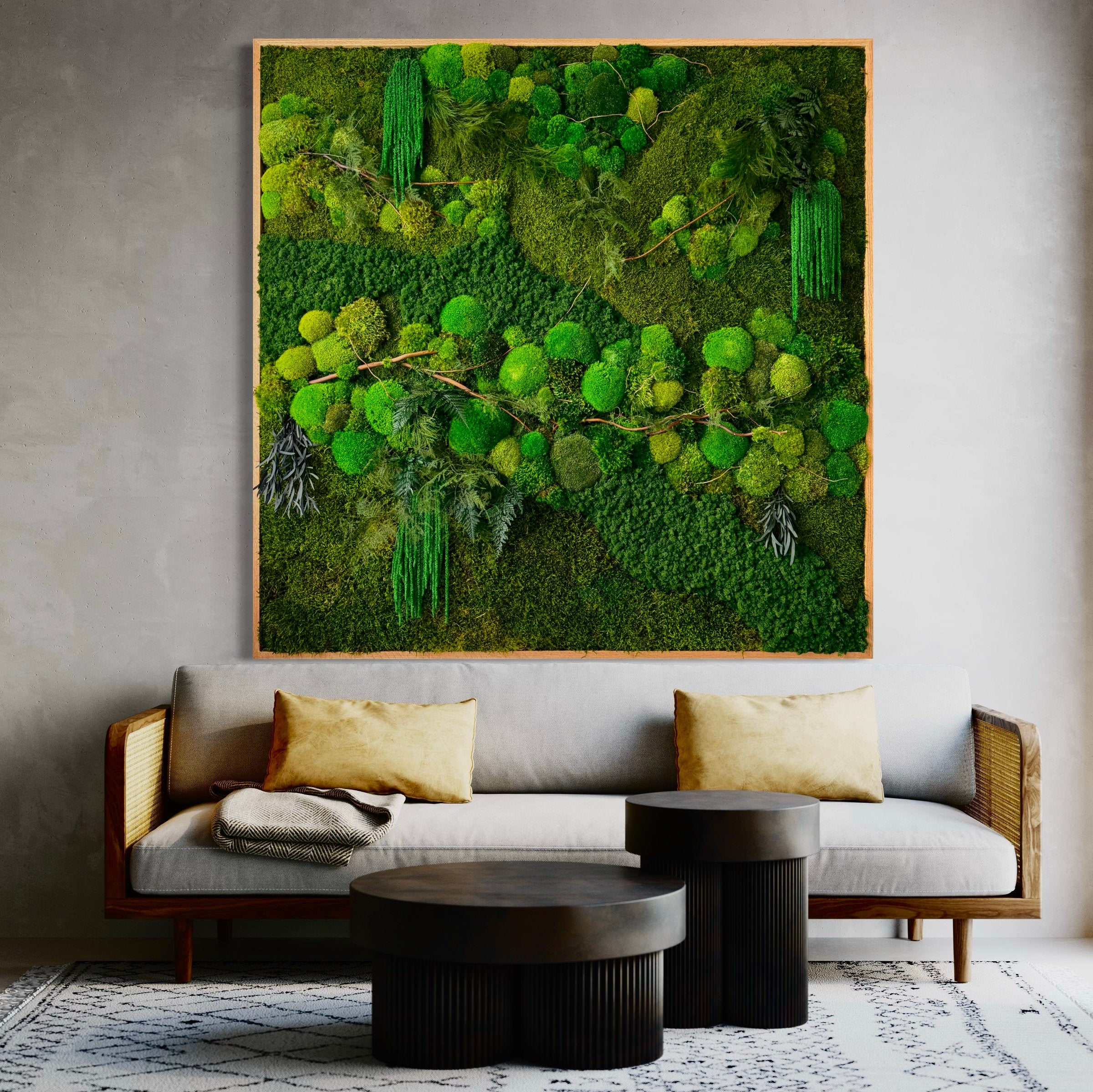 Moss Wall Art. Moss Art. Preserved Moss. Living wall. Plant wall decor. Preserved plants