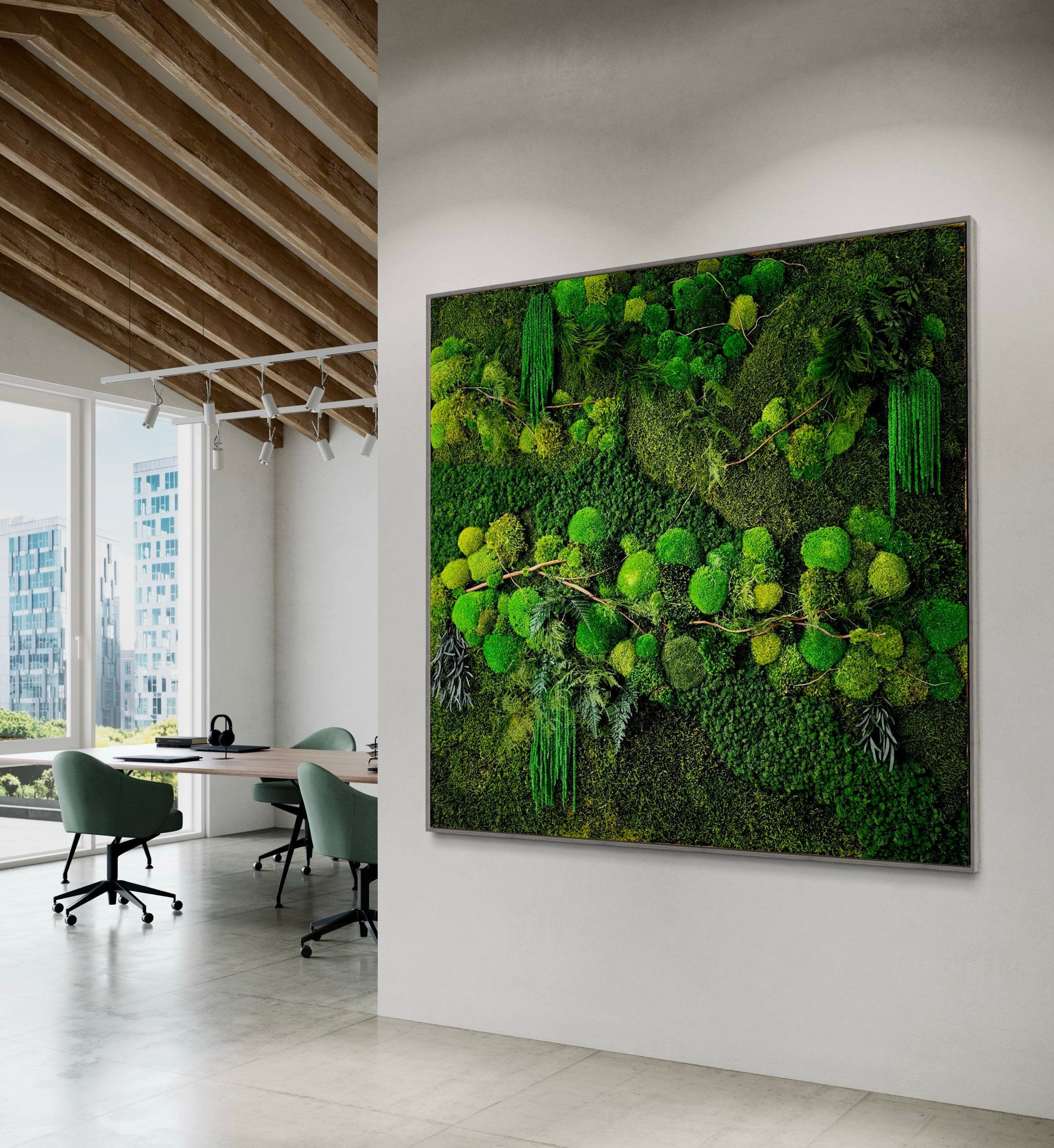 Moss Wall Art. Moss Art. Preserved Moss. Living wall. Plant wall decor. Preserved plants