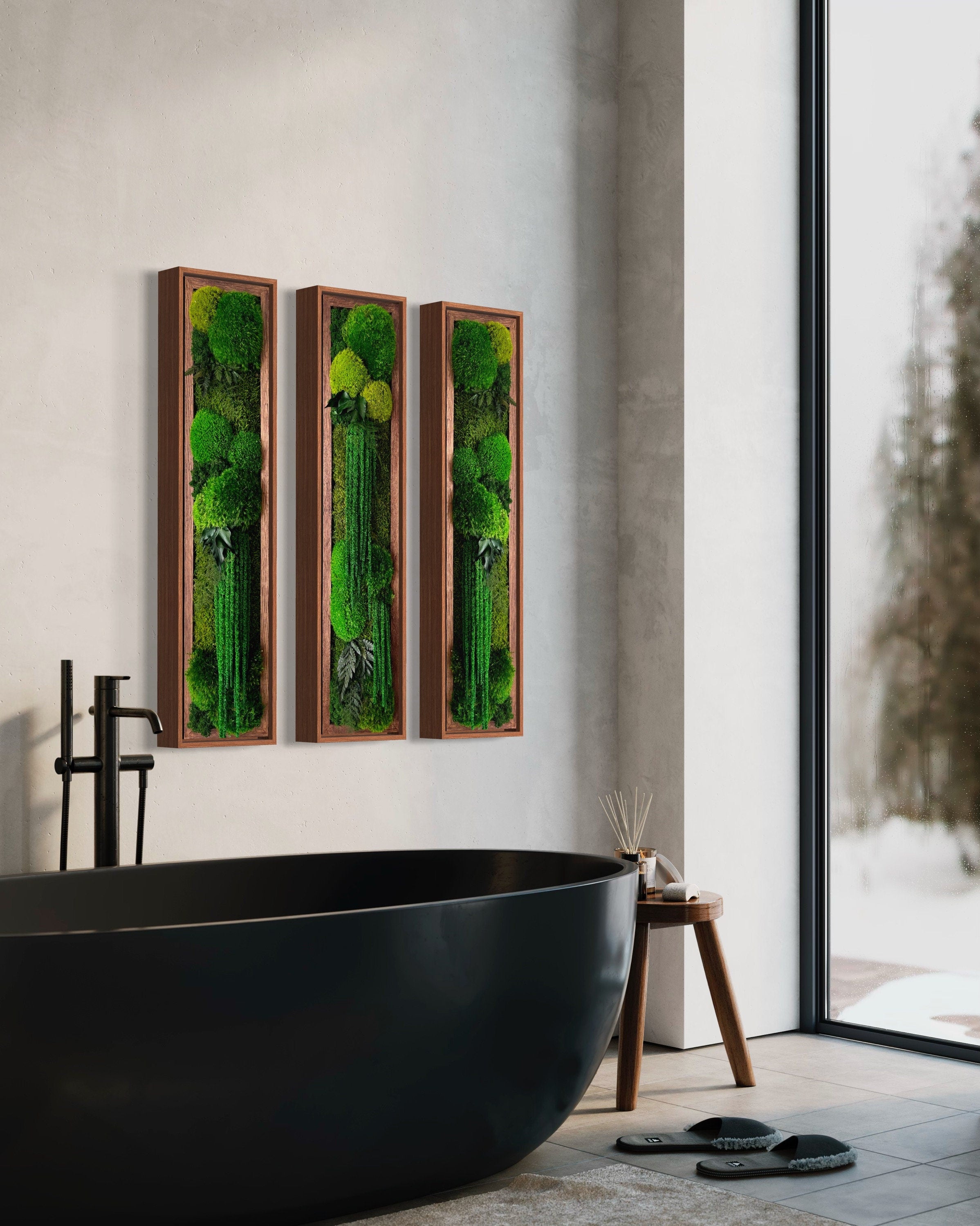 Moss Wall Art. Moss Wall. Moss Art Panels. Green Wall Art.