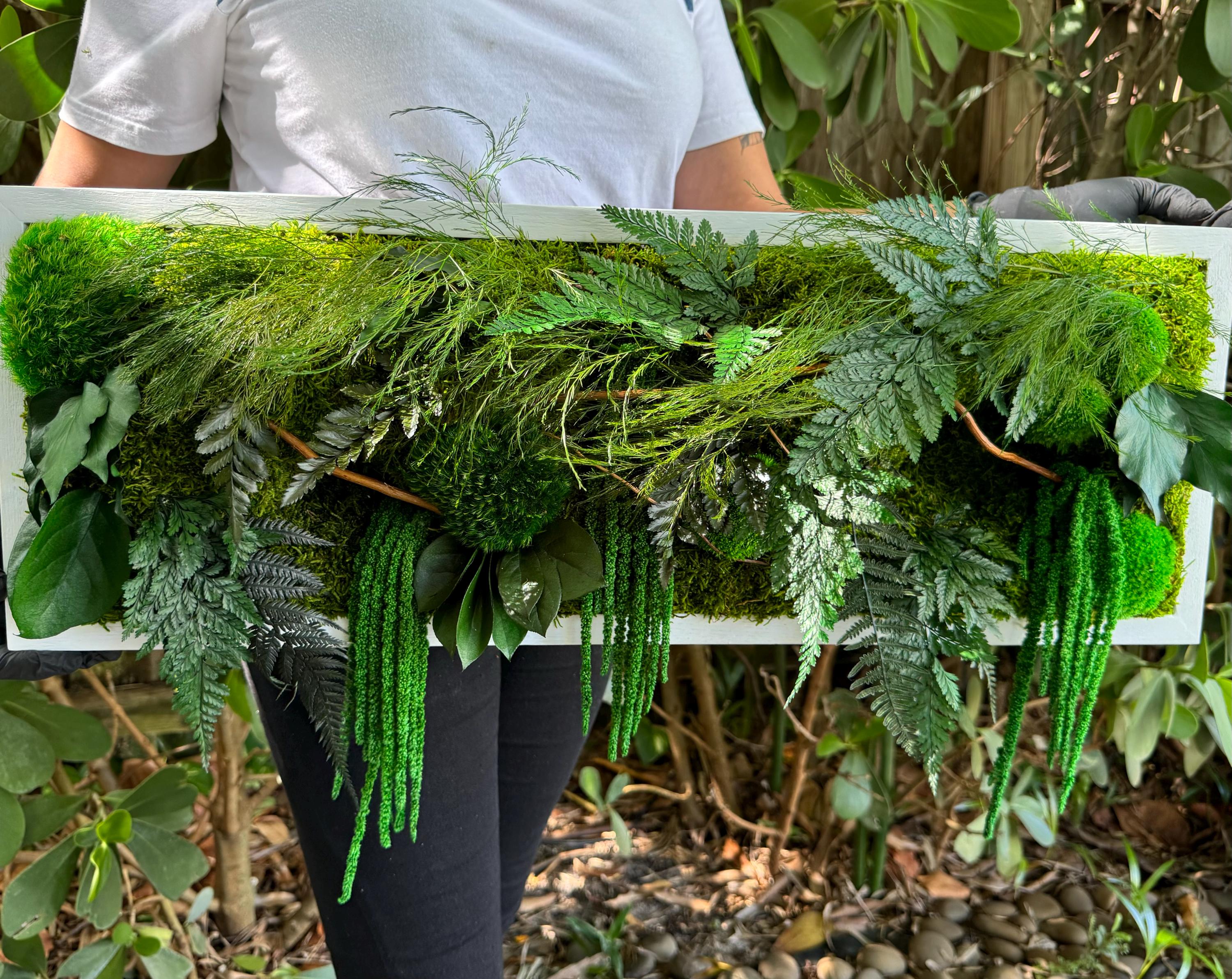 Moss Wall Art. Moss Wall. Moss Art Panels. Green Wall Art. Preserved plants