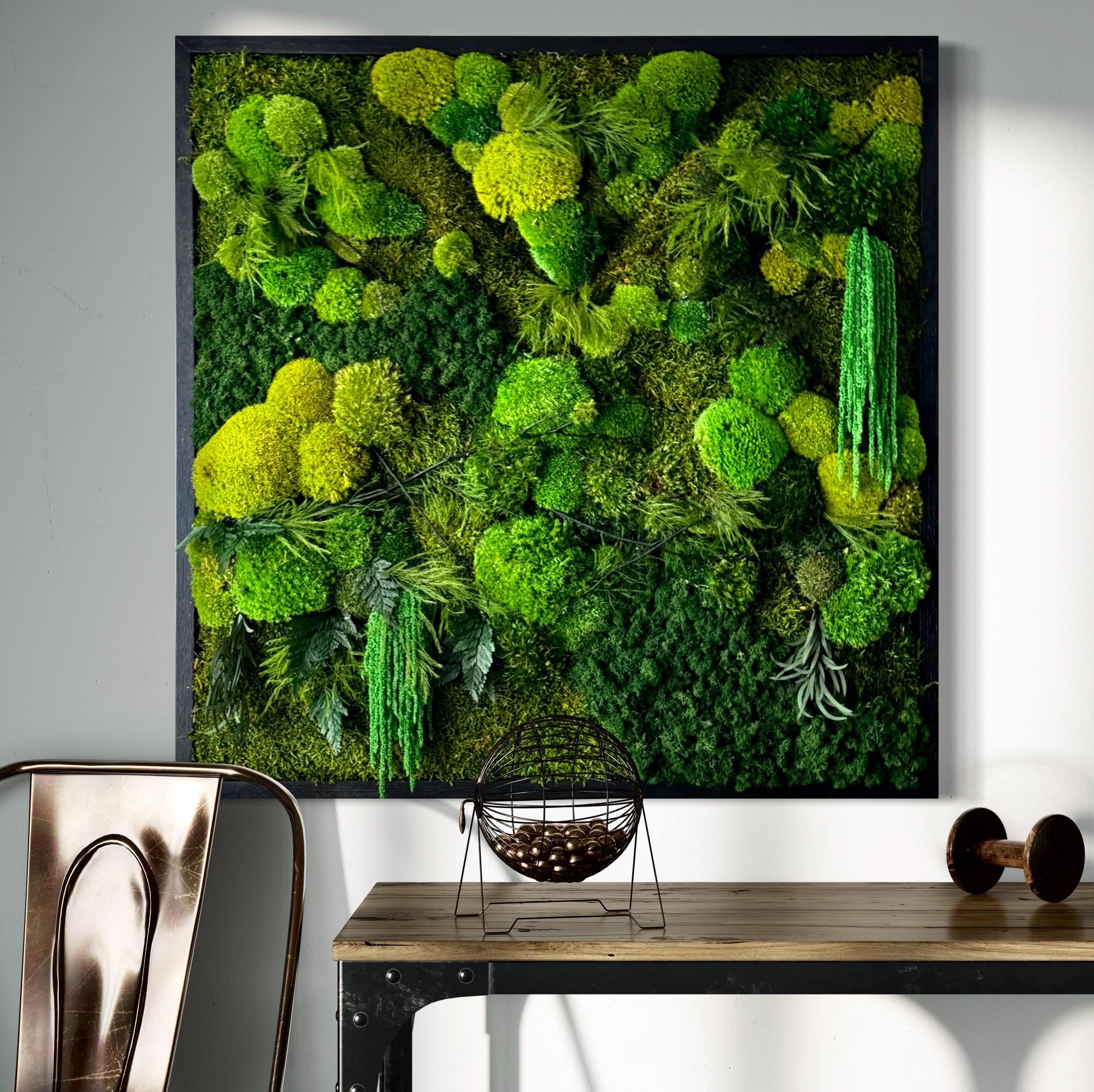 Moss Wall Art. Moss Art. Preserved Moss. Living wall. Plant wall decor. Preserved plants