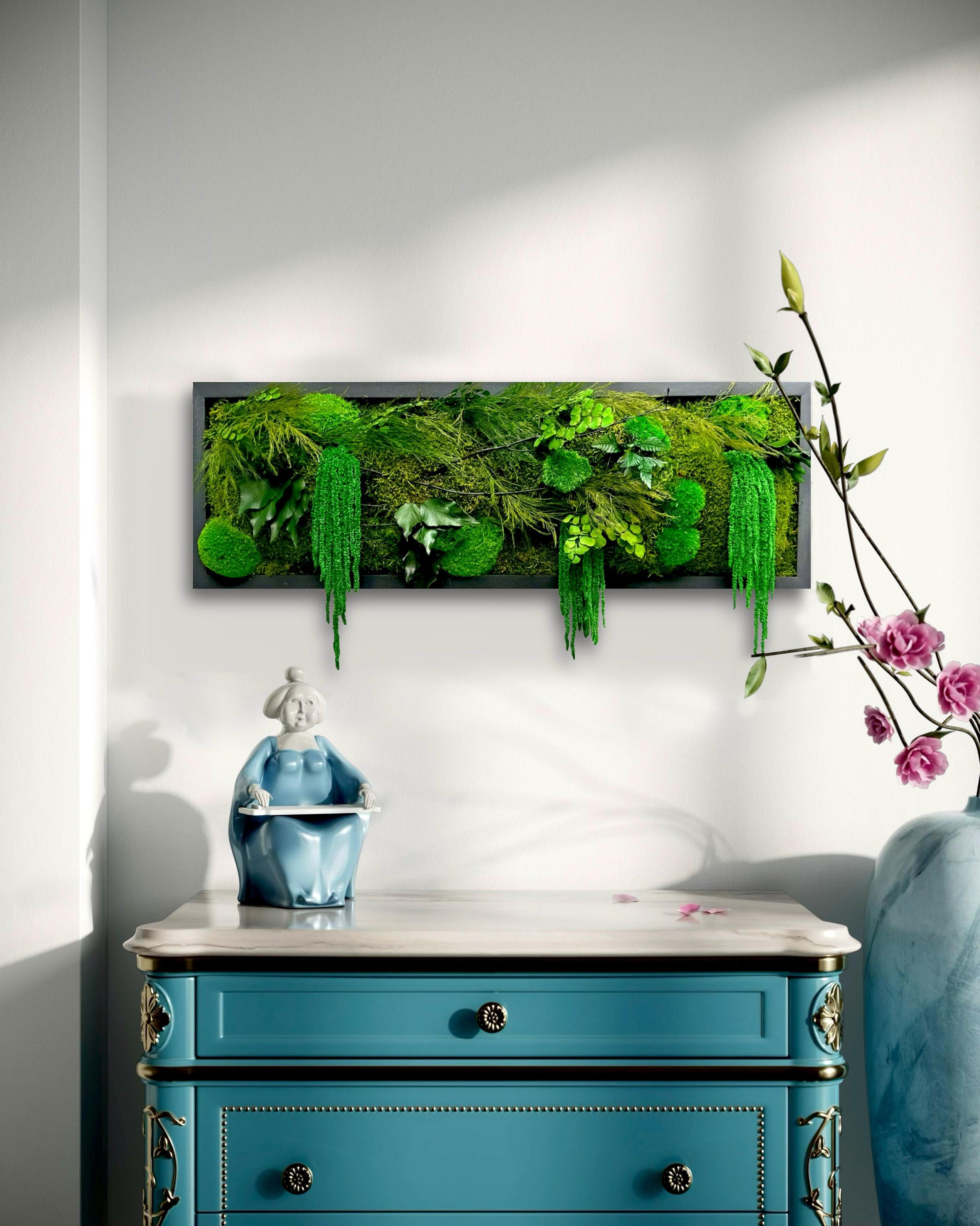 Moss Wall Art. Moss Wall. Moss Art Panels. Green Wall Art. Preserved plants