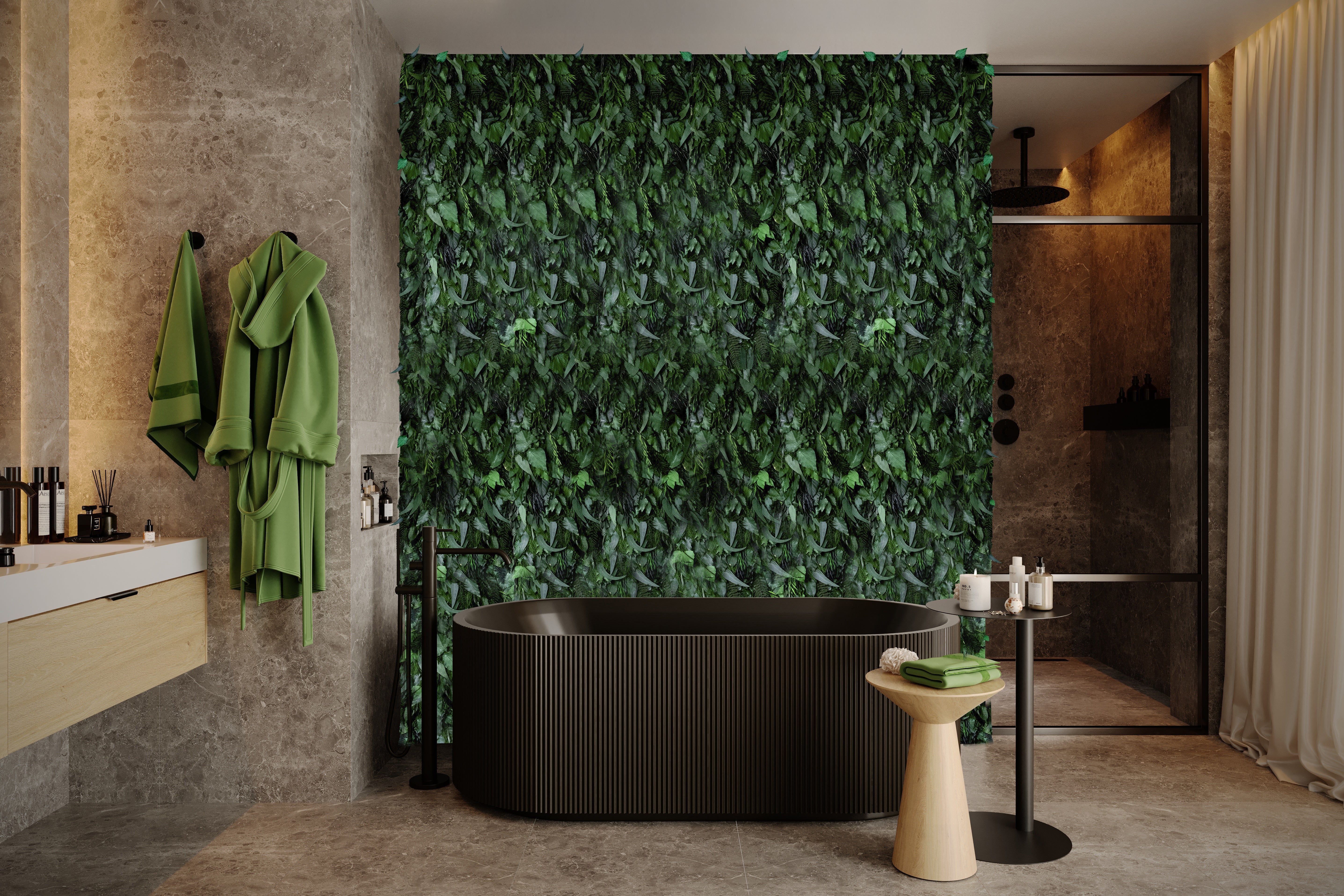 Textured panel (Green Forest)