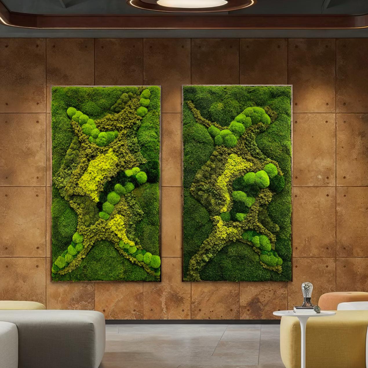 CAUCE| Preserved Moss Wall Art