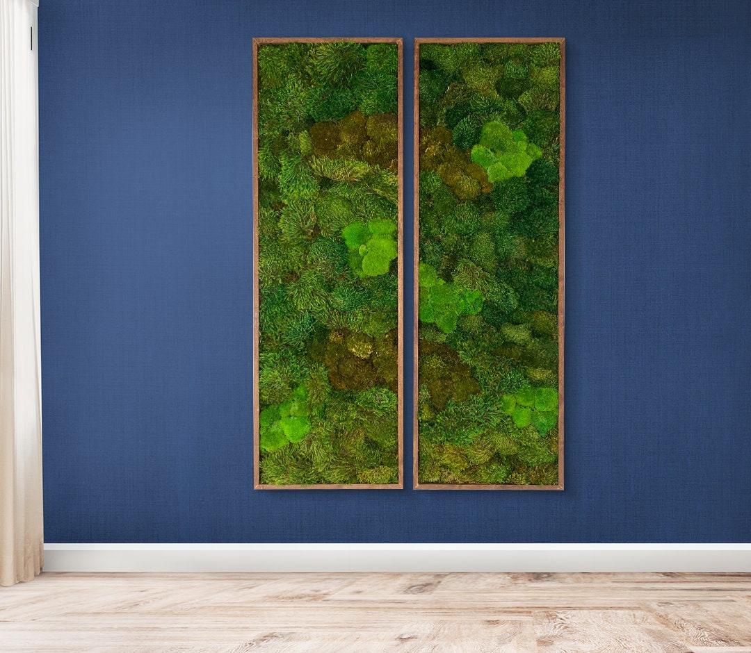 Moss Wall Art. Moss Art. Preserved Moss. Living wall.  Plant wall decor