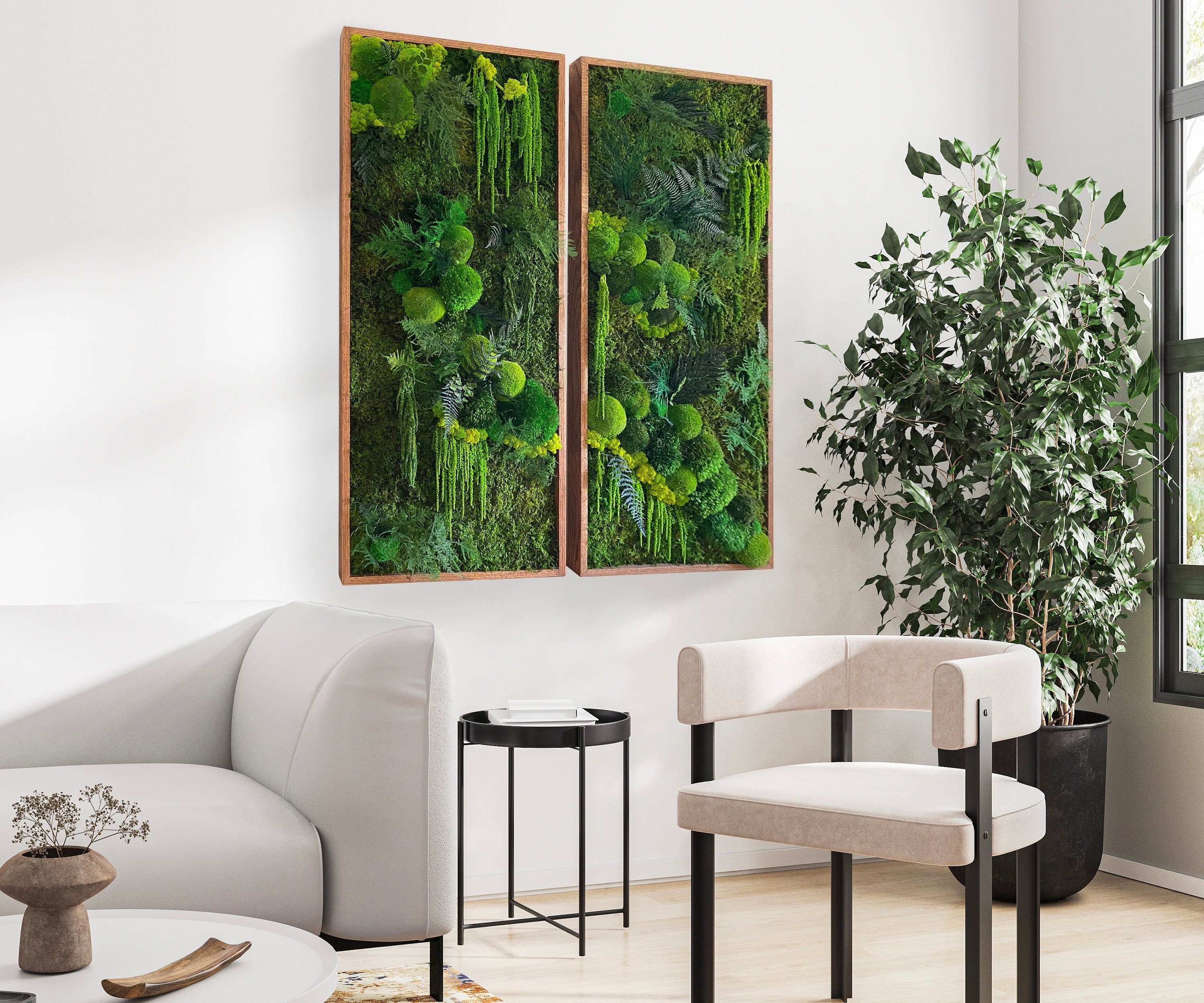 Moss Wall Art. Moss Art. Preserved Moss. Living wall. Plant wall decor