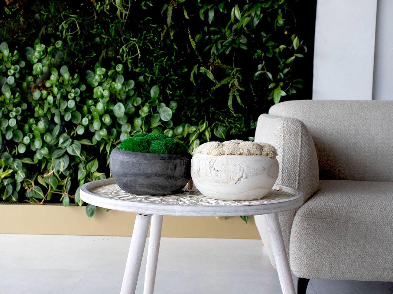 Centerpiece, Moss Bowls, Trays, Home decor, Gift, Decorative center piece, Wood moss decor.